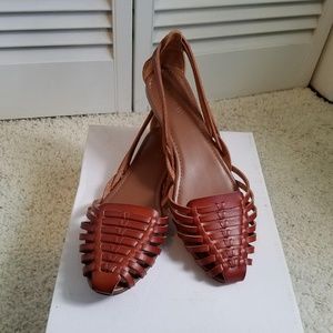 J. Crew tan loafer flats